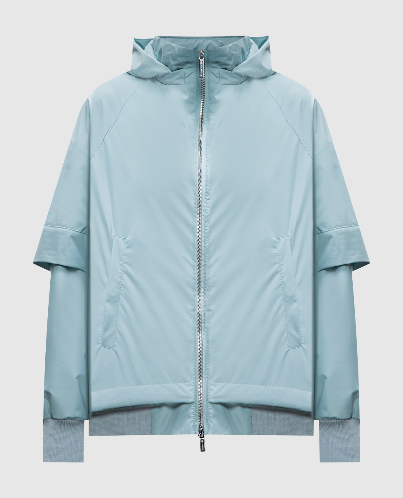 TALITHA blue jacket with removable sleeves MooRER