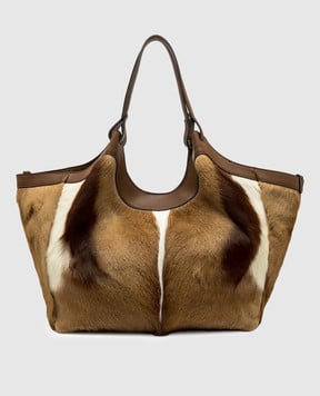 Gianni Chiarini Brown leather Dua safari bag BS12022SPBOK