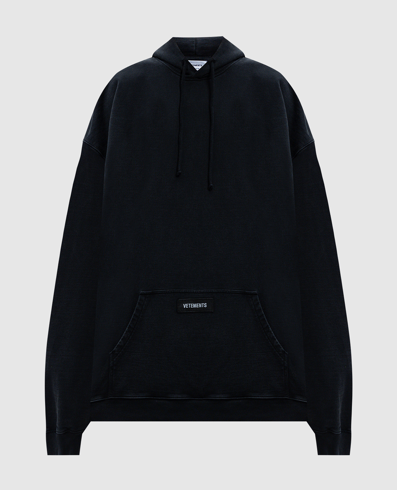 

Black hoodie with logo Vetements