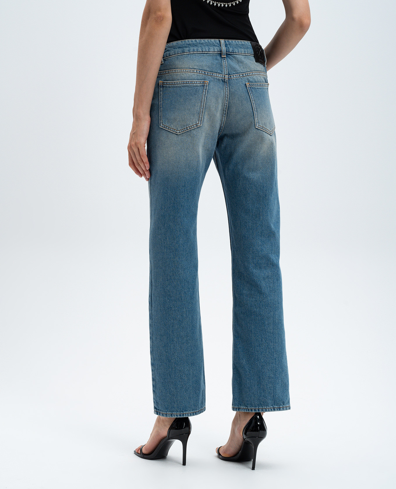 Blue jeans with a distressed effect Off-White 4