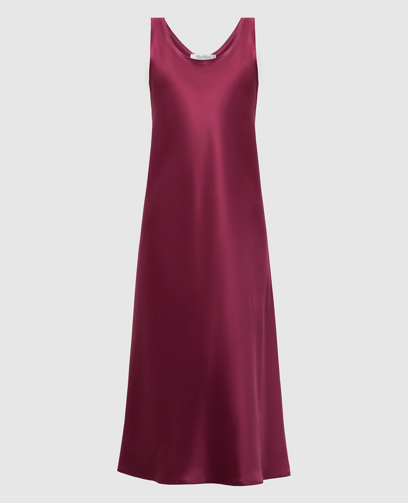 

Purple silk midi dress BANJO Max Mara, Violet