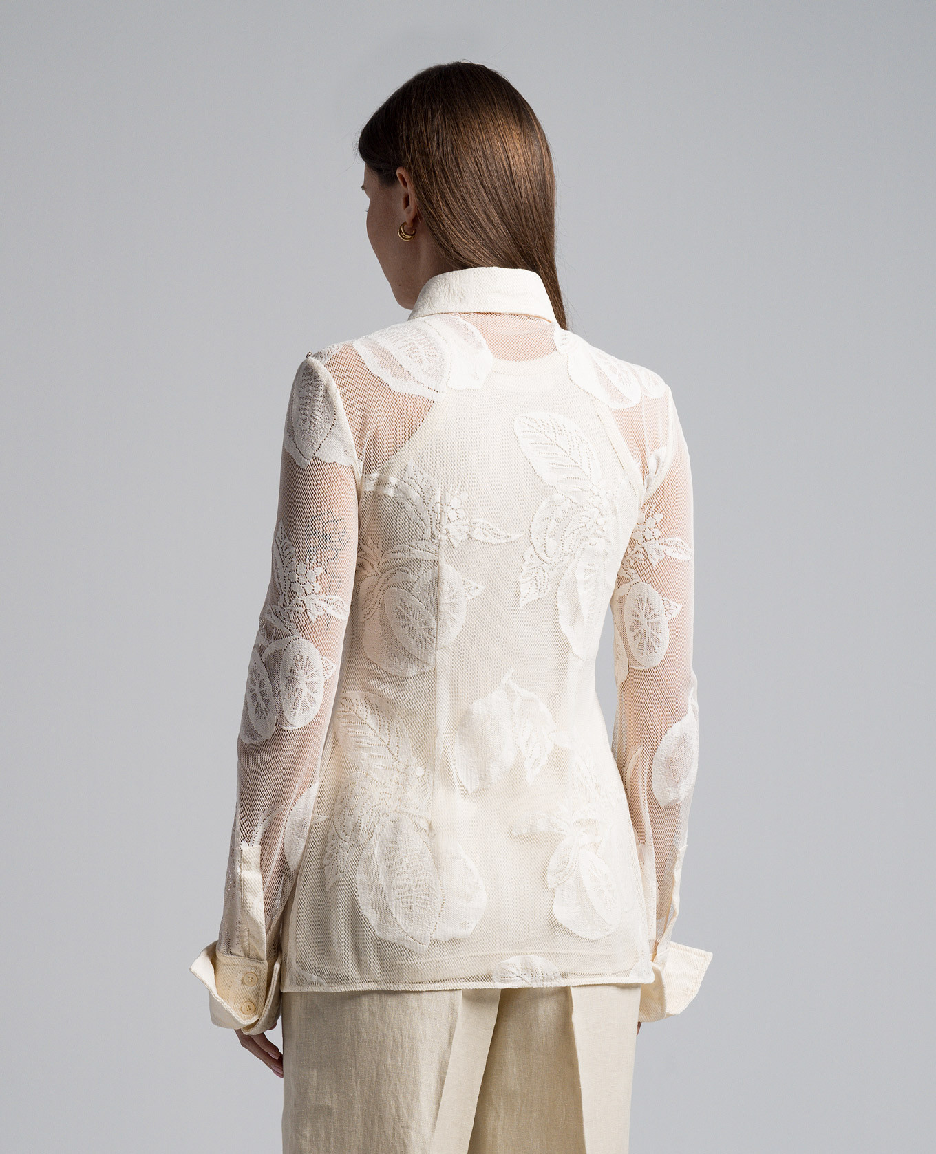 ASTI beige blouse with lace Max Mara Sportmax 4