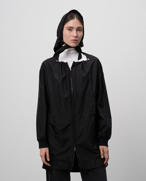 Agnona Black silk jacket U4054H314OX