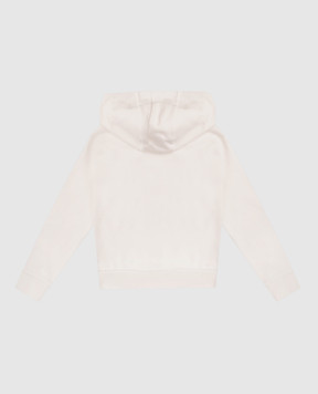 Moncler ENFANT Children's white hoodie with logo print K29548G00012899PS1214