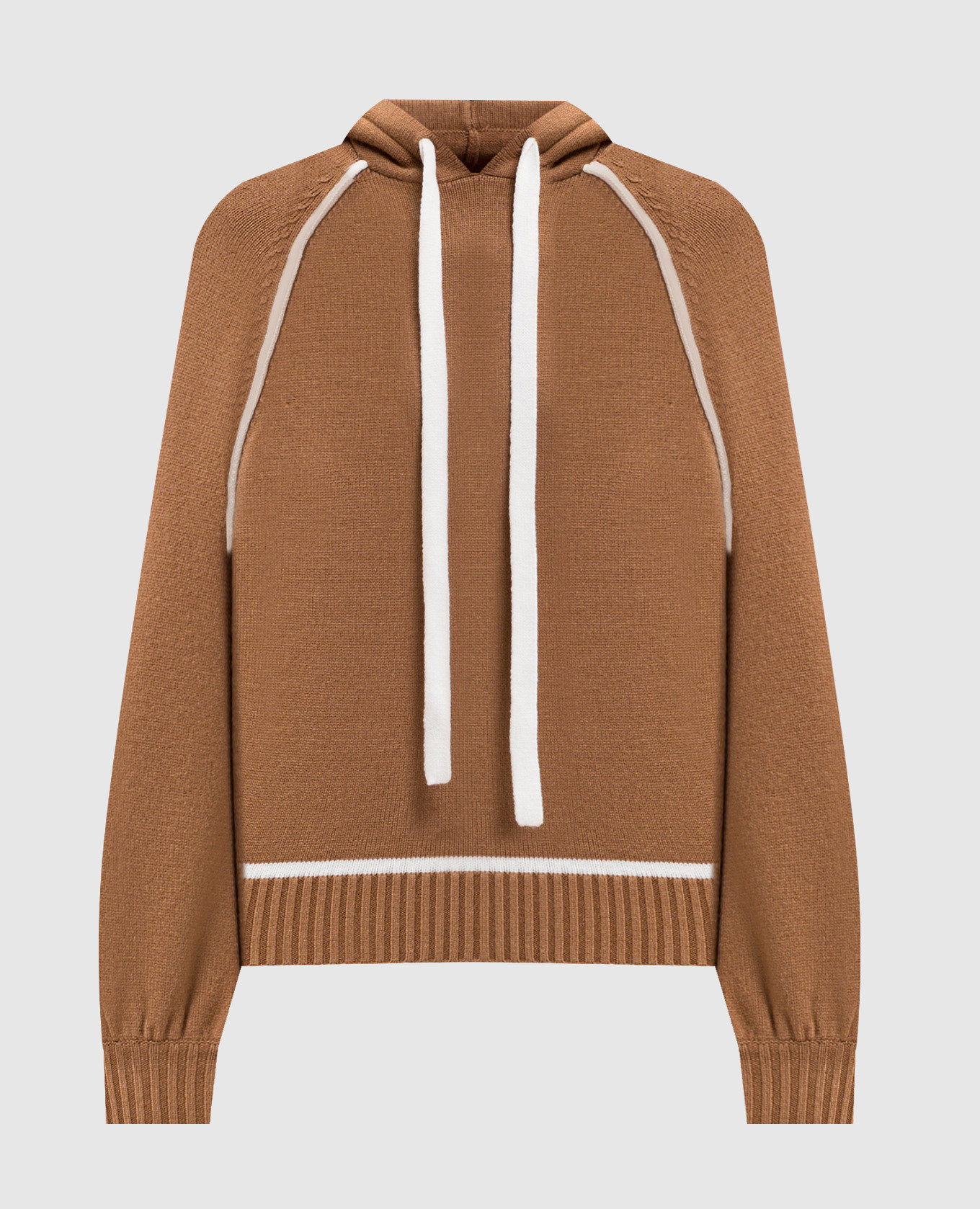 

Brown hoodie with edging Twinset