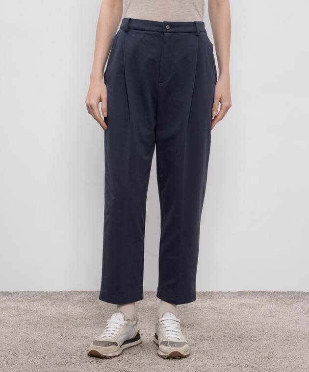 Brunello Cucinelli - Blue pants MP827SN799 - shop with