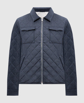 Enrico Mandelli Blue woolen jacket A9T7255435