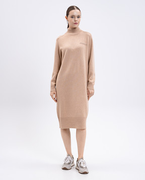 Peserico Beige wool, silk and cashmere dress S92270F079283D
