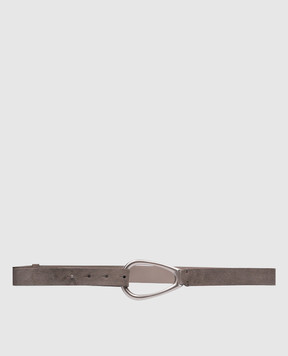Brunello Cucinelli Gray suede belt M0DELC285P