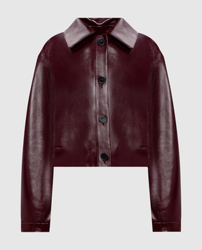 Babe Pay Pls Burgundy glossy leather jacket 2510VARNISH