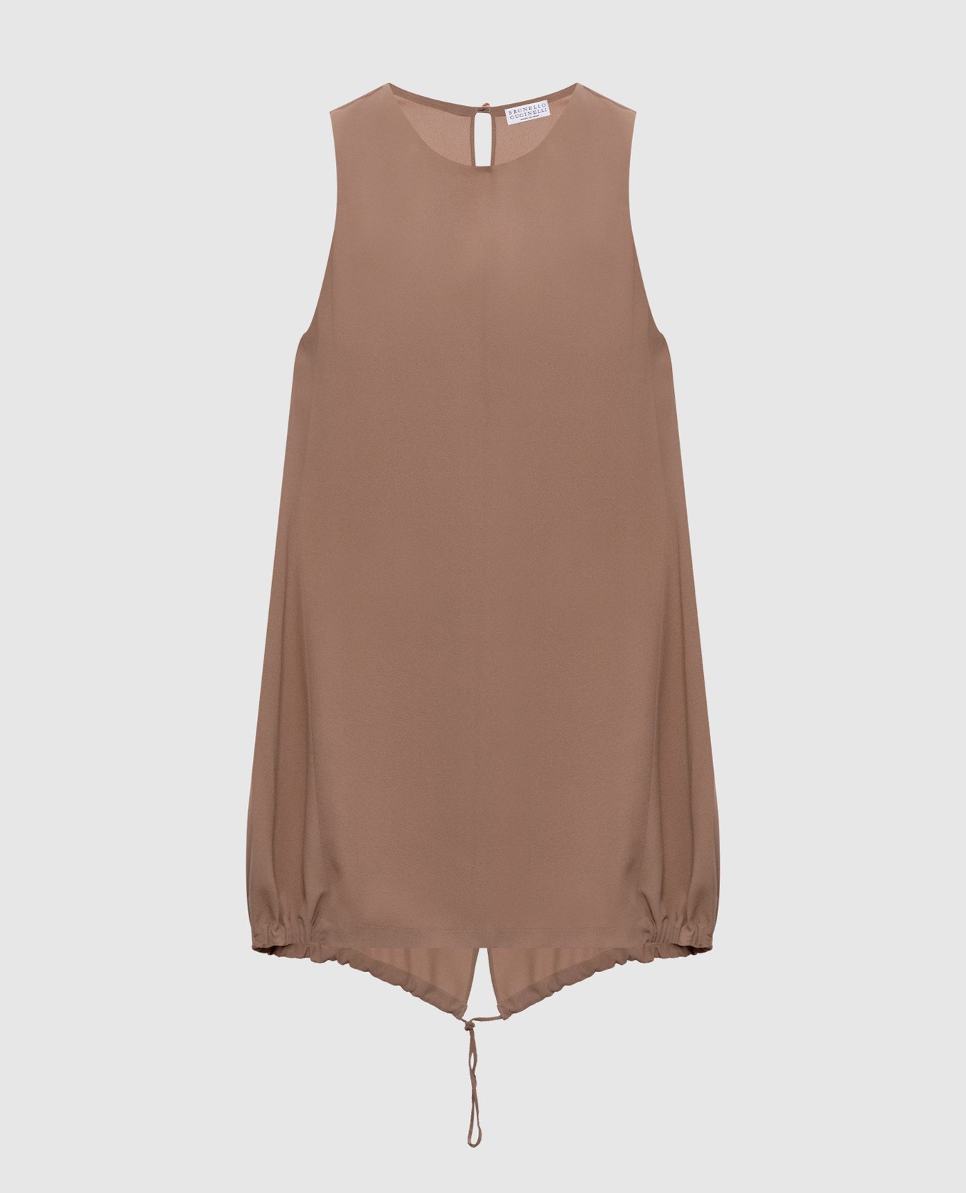 

Beige silk top Brunello Cucinelli