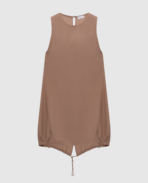 Brunello Cucinelli Beige silk top M0C59E0100y