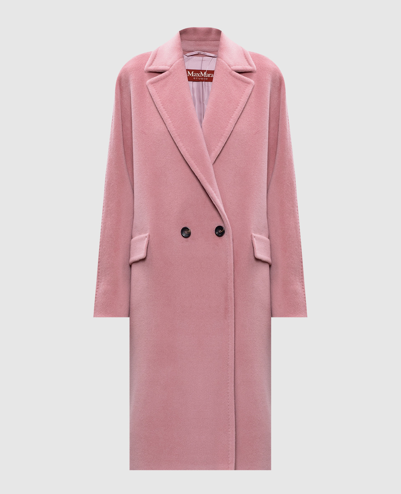 

COCCO pink double-breasted coat made of wool Max Mara