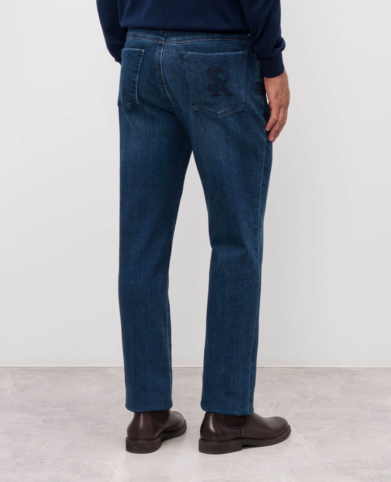 

Blue jeans with a worn effect Stefano Ricci