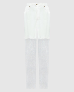 Santa Brands White jeans with crystals SPAKLEJEANS