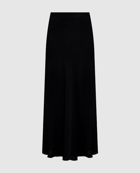 Jacob Lee Black silk maxi skirt WSS018SS25B