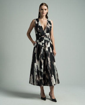 Twinset Midi dress in an abstract print 241AP2500