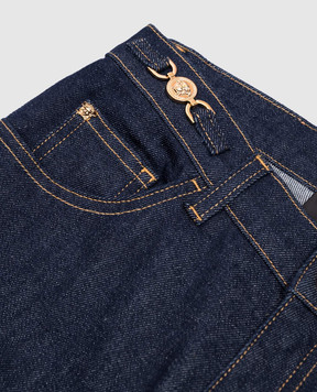 Versace Kids' blue Medusa 95 jeans with logo patch 10183161A13037