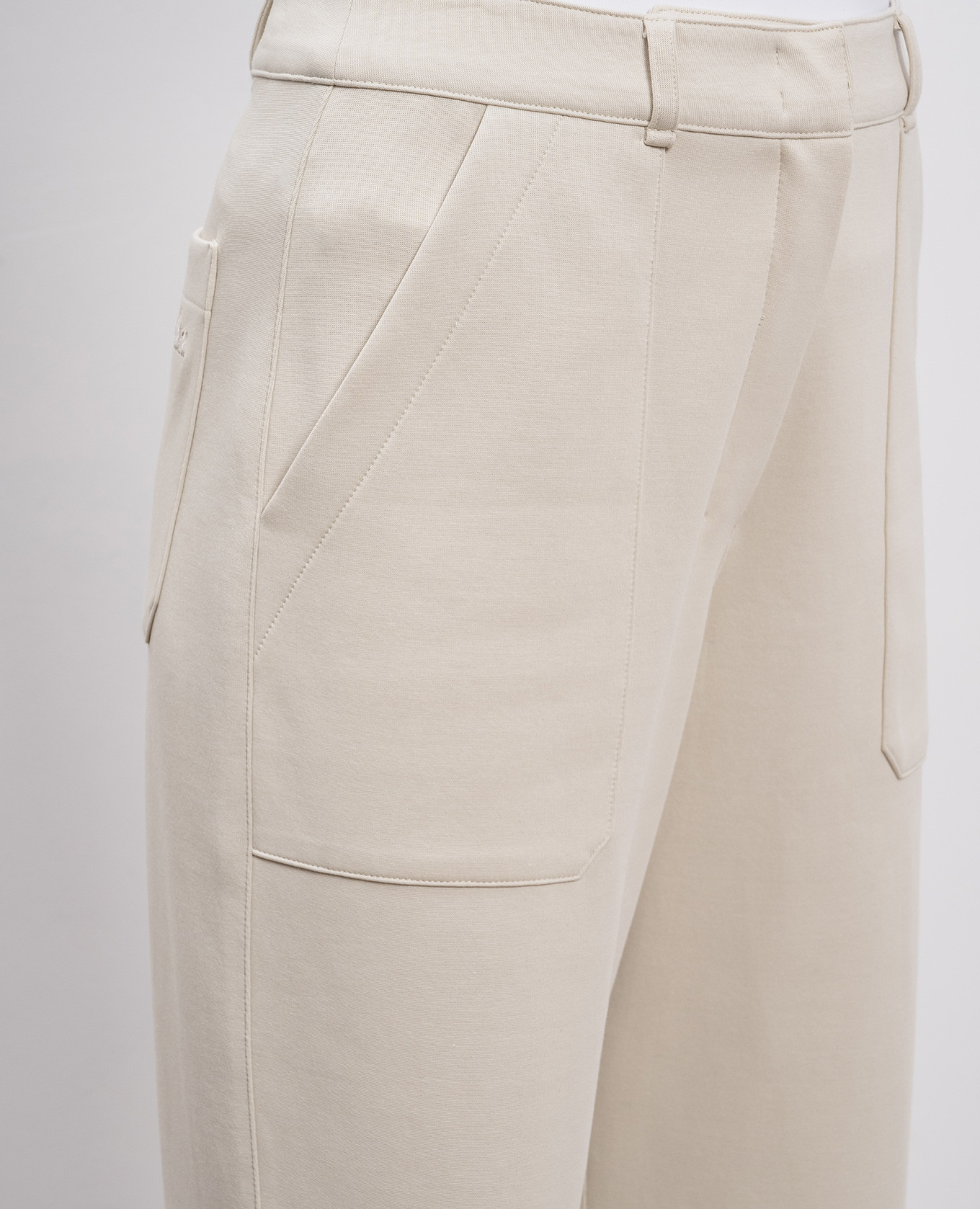 

Beige RONNIE pants with logo embroidery Max Mara