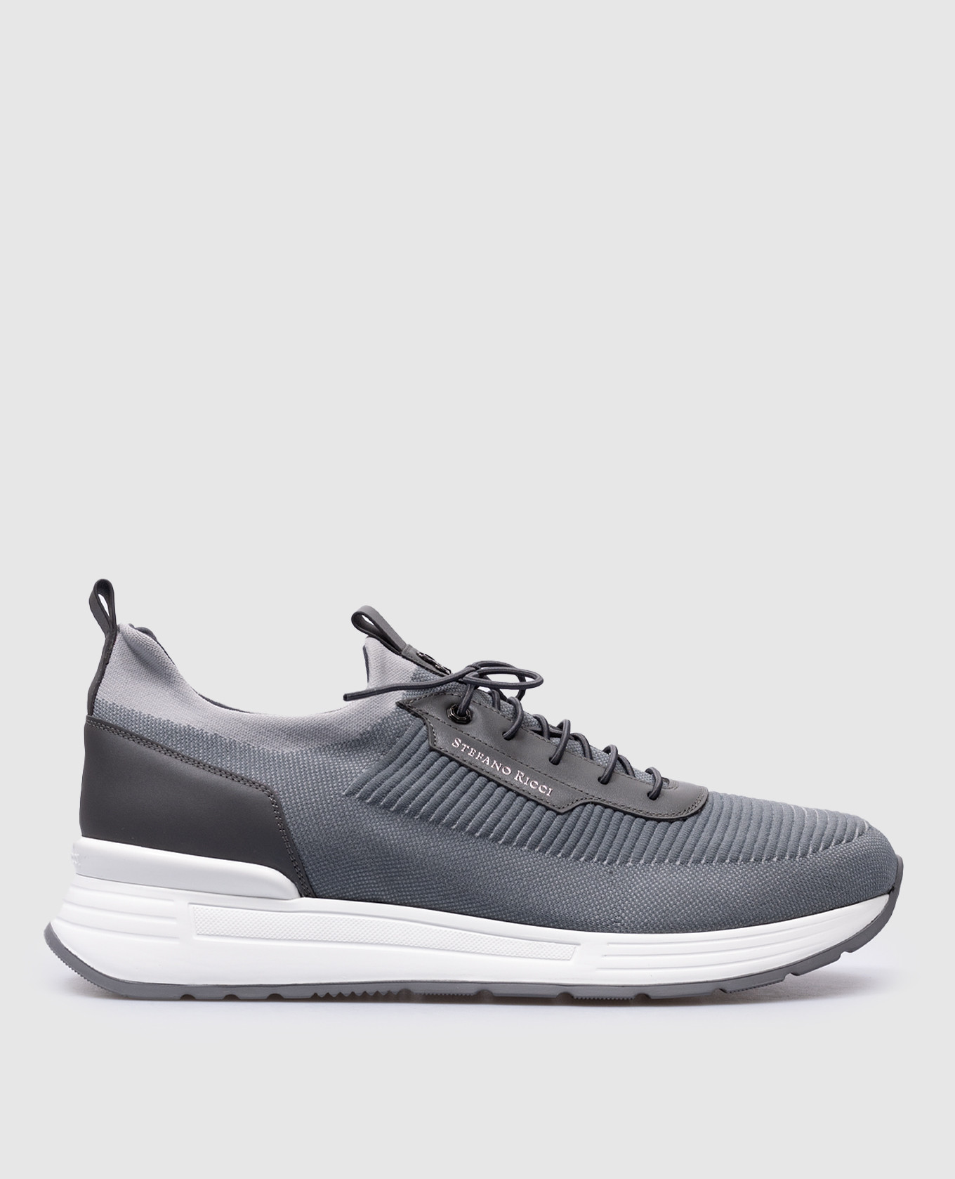 

Gray combination sneakers with logo Stefano Ricci, Grey