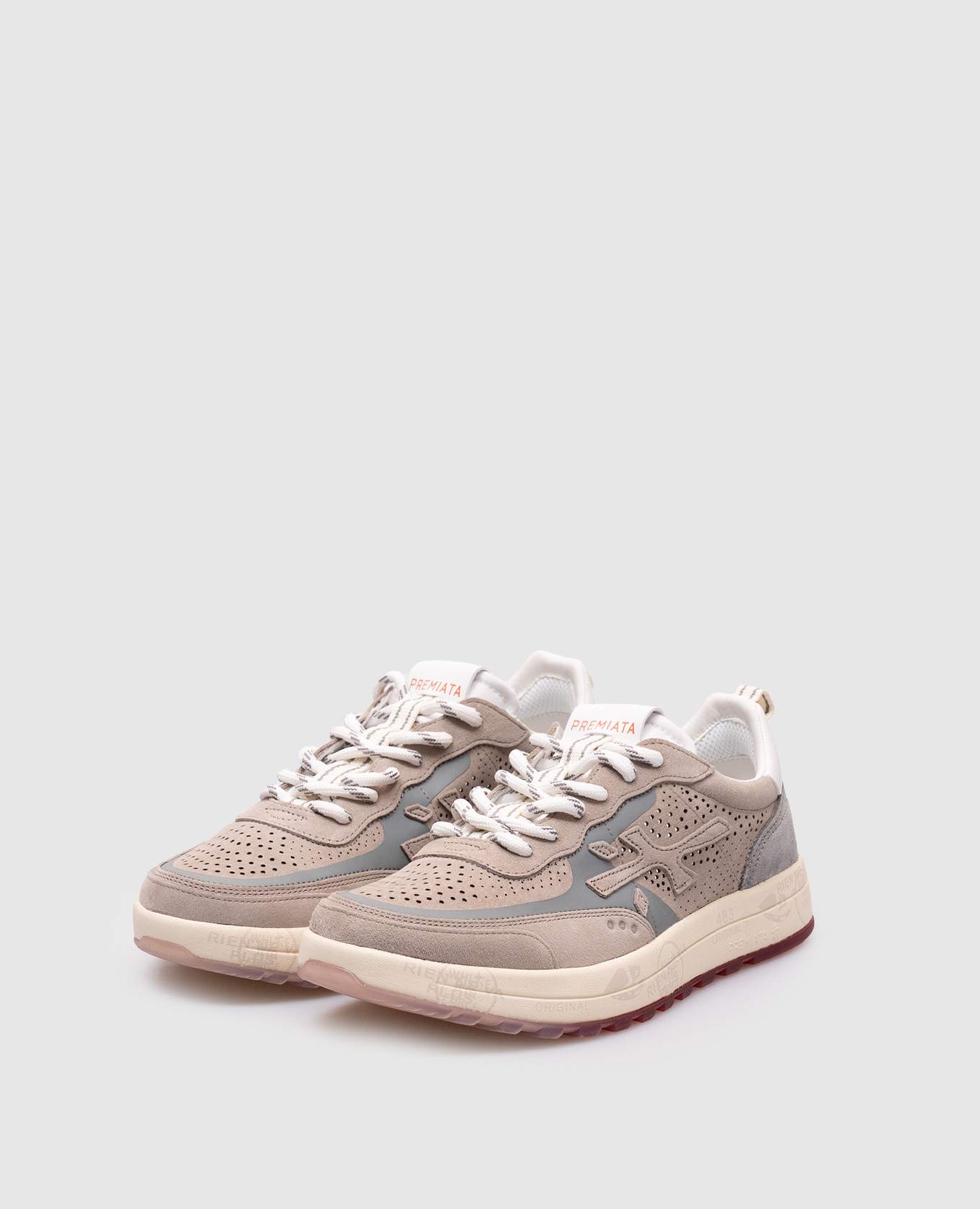 

Beige suede sneakers NOUS Premiata