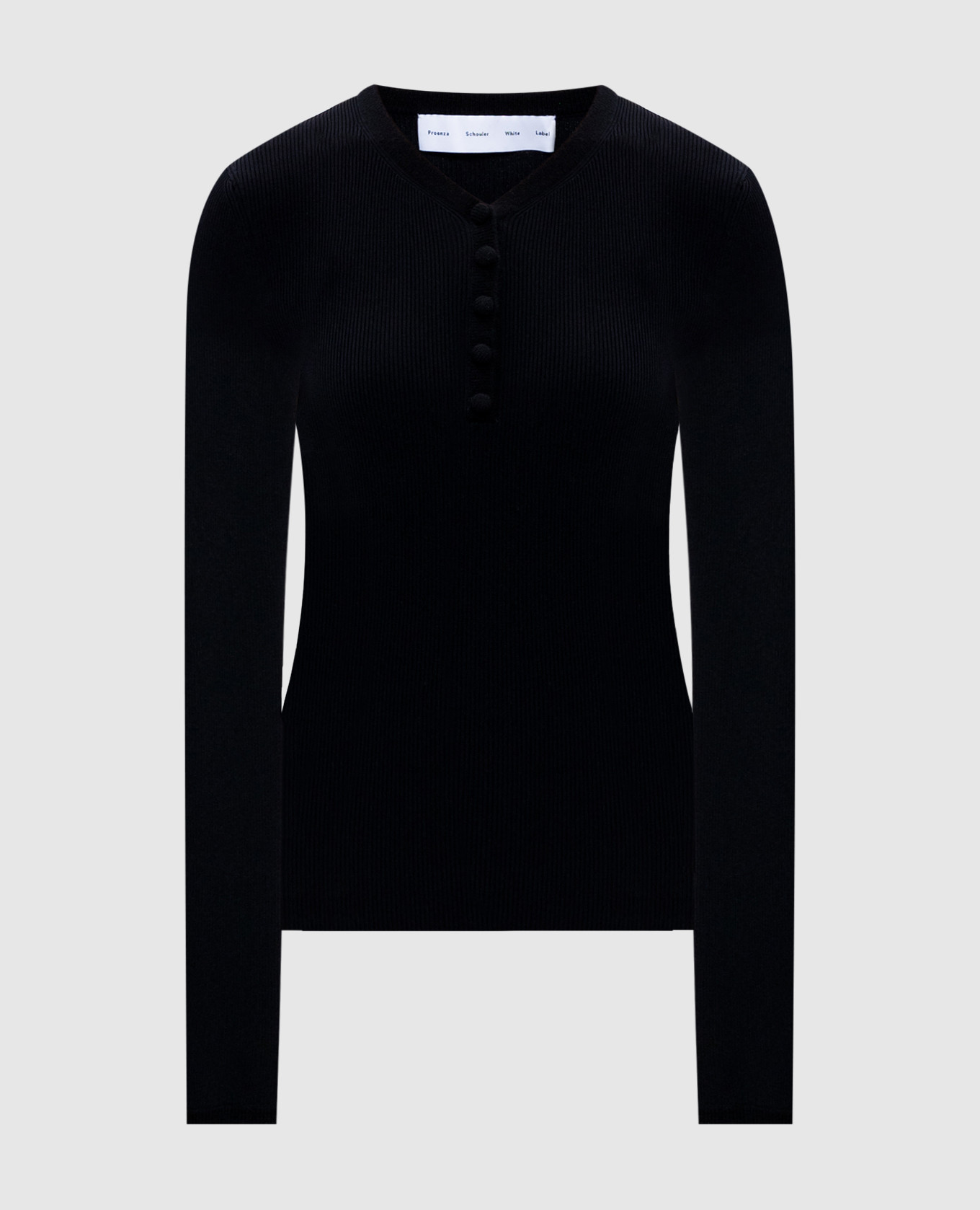 

Black ribbed top PROENZA SCHOULER, Черный