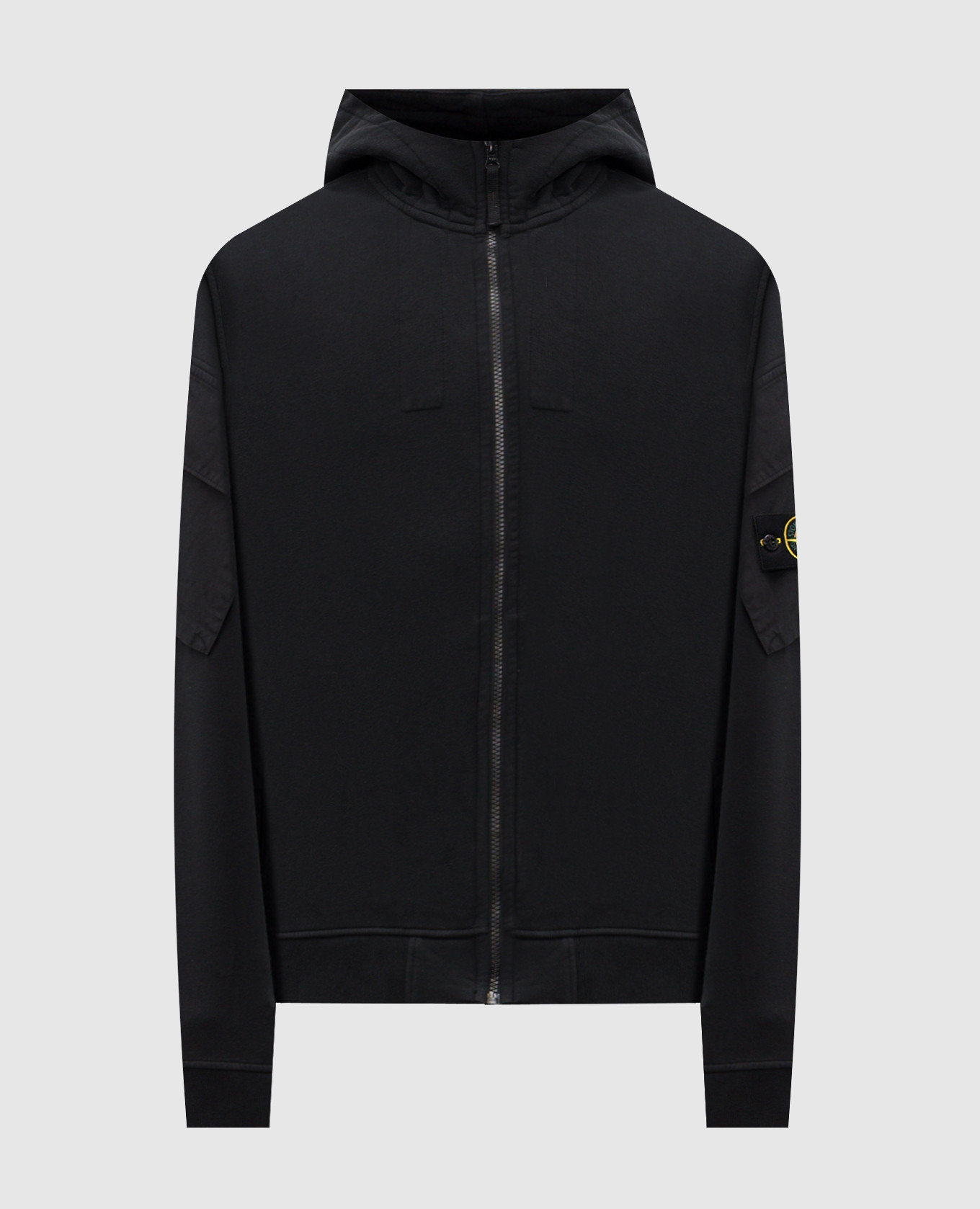

Black sports jacket with logo patch Stone Island