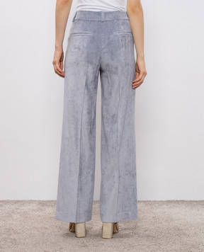 Peserico Blue corduroy pants A04736Z01590