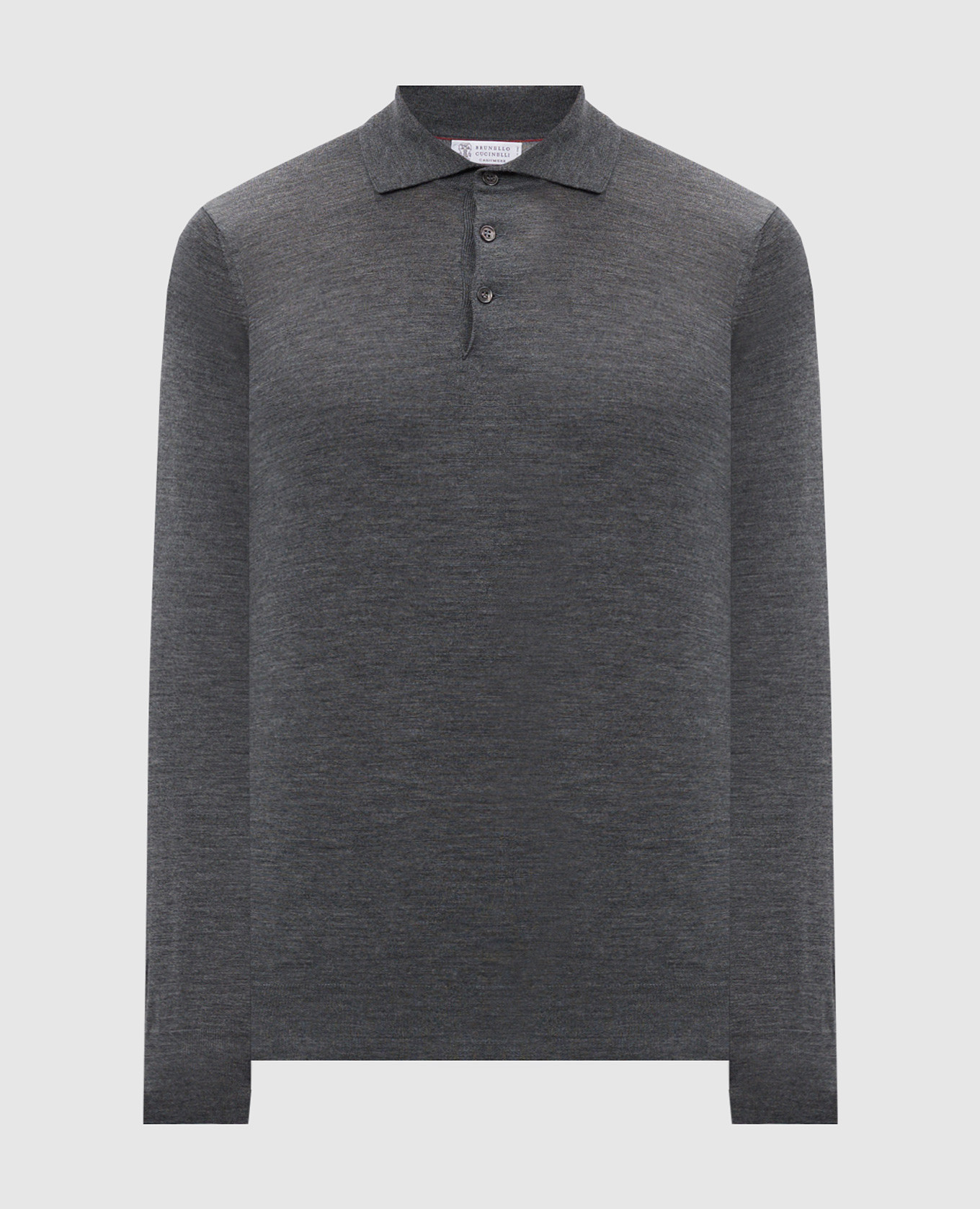 

Gray wool and cashmere polo shirt Brunello Cucinelli, Grey