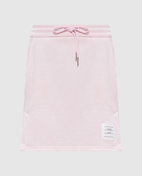 Thom Browne Pink mini skirt with logo FJK130A03037