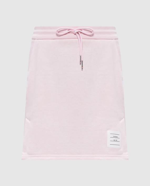 Thom Browne - Pink mini skirt with logo FJK130A03037 - shop