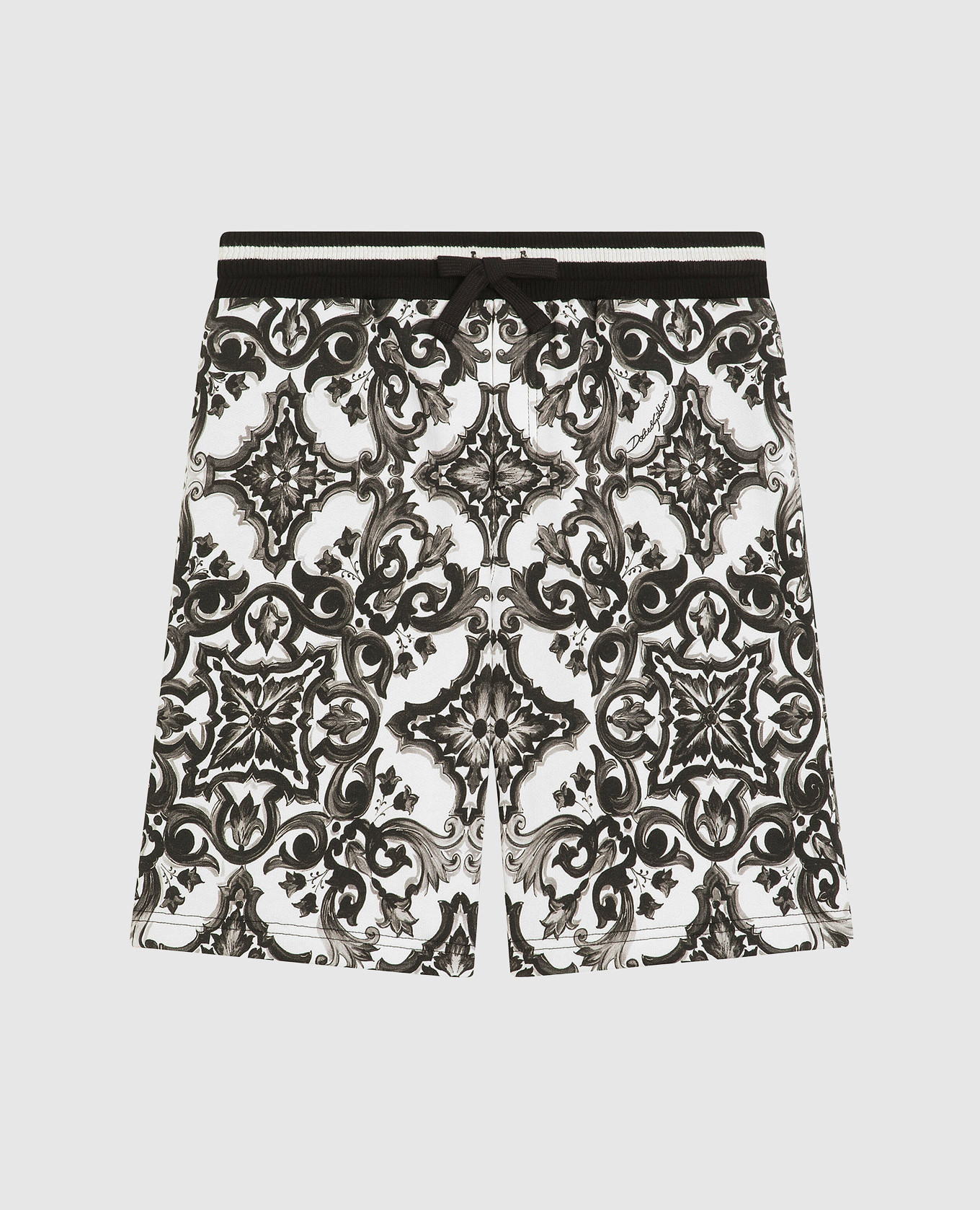 

Children's shorts with Majolica print Dolce&Gabbana, White