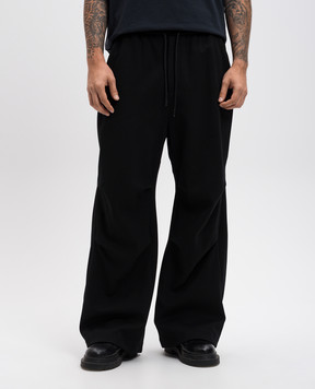 Juun.j Black sports pants Racer Slit PUNTO JC4X21P245