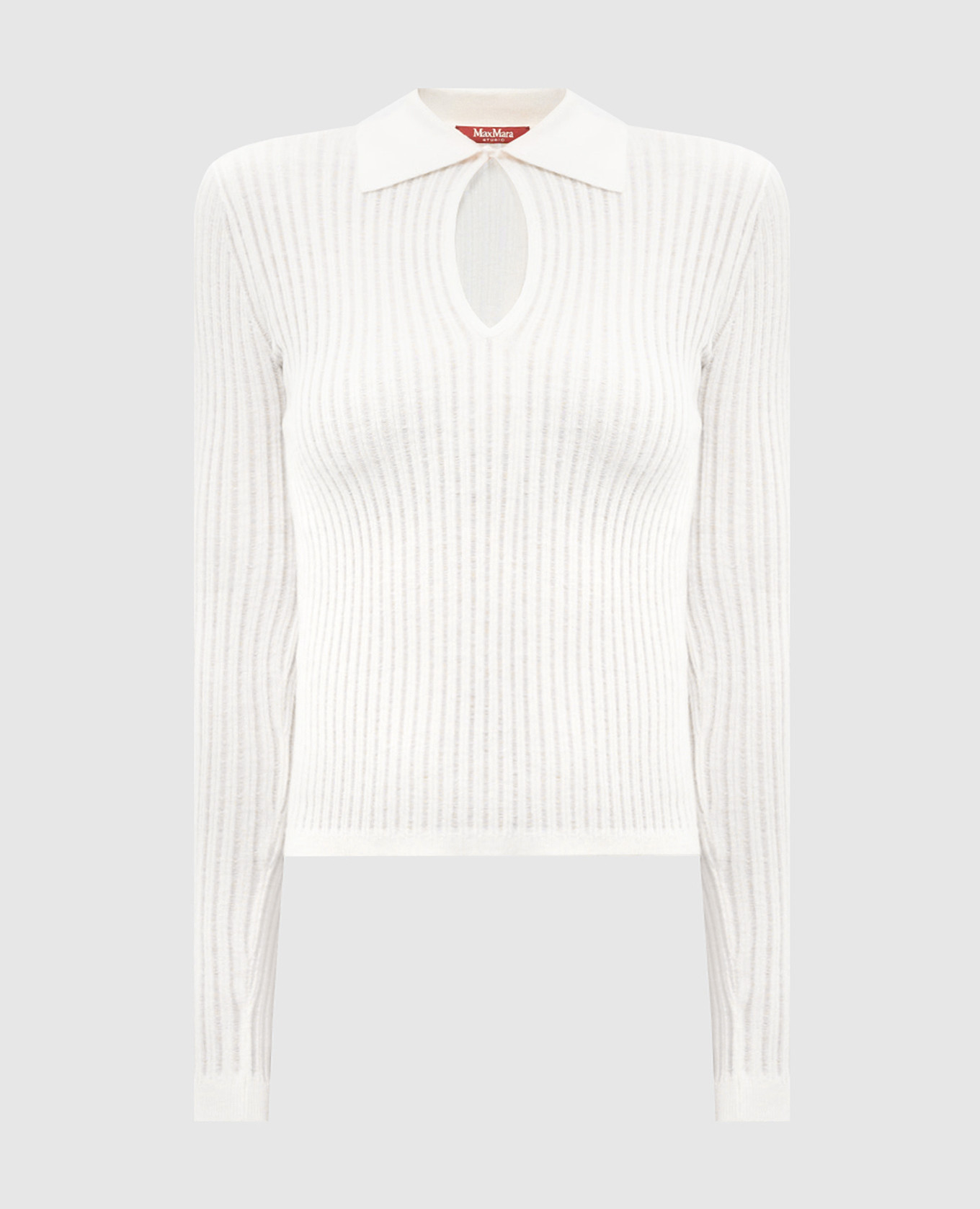 

White EGREGE pullover with openwork pattern Max Mara