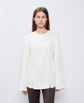 Lou Lou Studio White RENAT blouse with wool RENAT