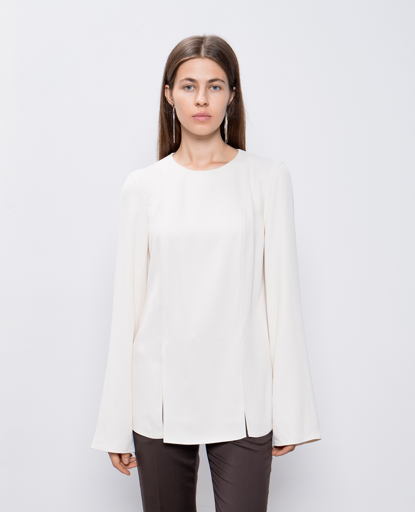 White RENAT blouse with wool Lou Lou Studio 3