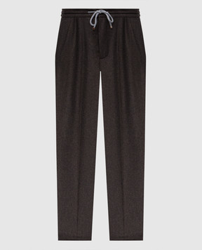 Brunello Cucinelli Brown wool pants M038PE1710