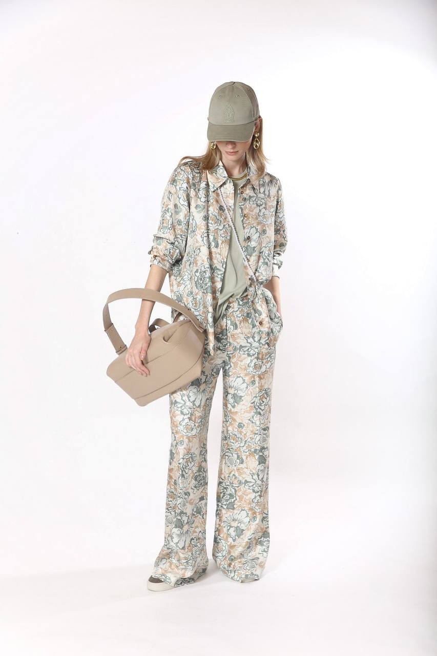 

CANDEO silk flared pants Momoni, White