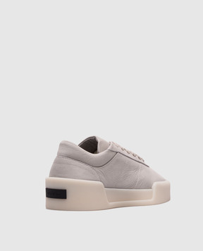 Fear of God Grey Aerobic Low Nubuck Sneakers with Logo FGE280101NUBw