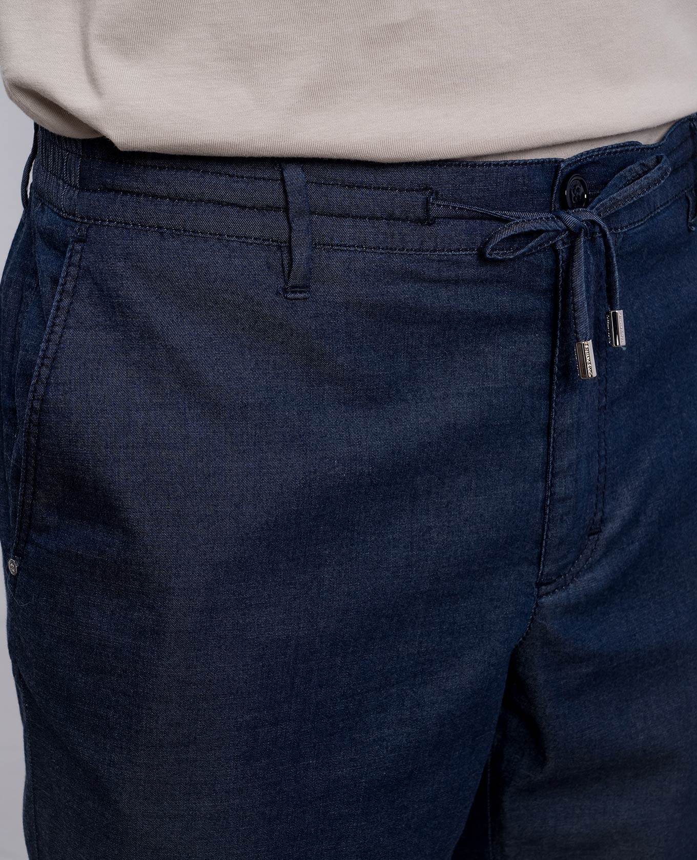 

Blue shorts with embroidered monogram logo Stefano Ricci