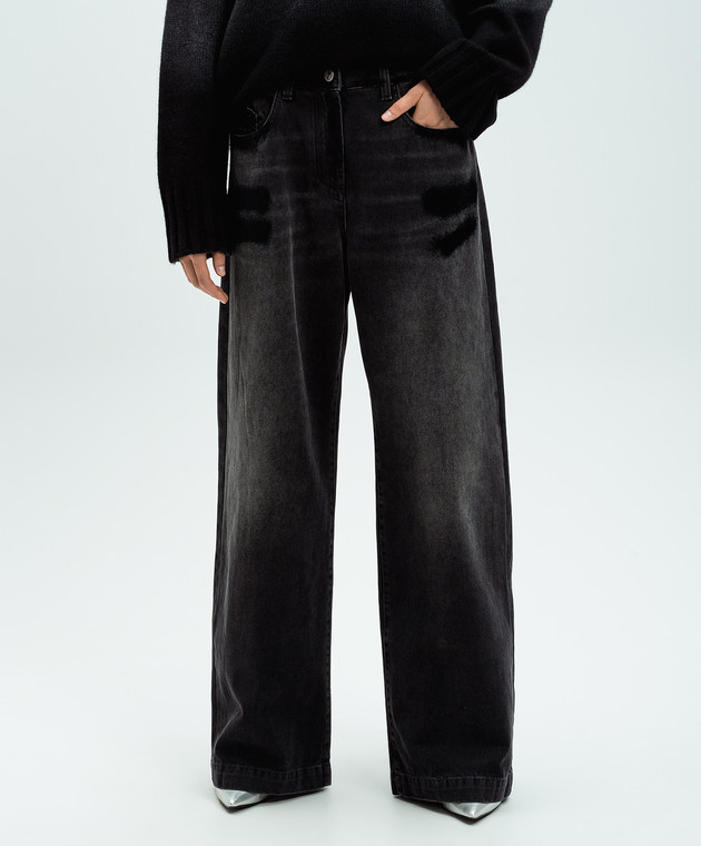デニム・ジーパン THE ATTICO Woman Jeans Black 248WCP190D075 100 The Attico Outlet: Jeans woman - Black | The Attico jeans