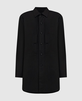 Y`S Yamamoto Black shirt with linen YSB01006