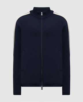 Moncler Blue sports jacket with logo K10918G0004789AWU