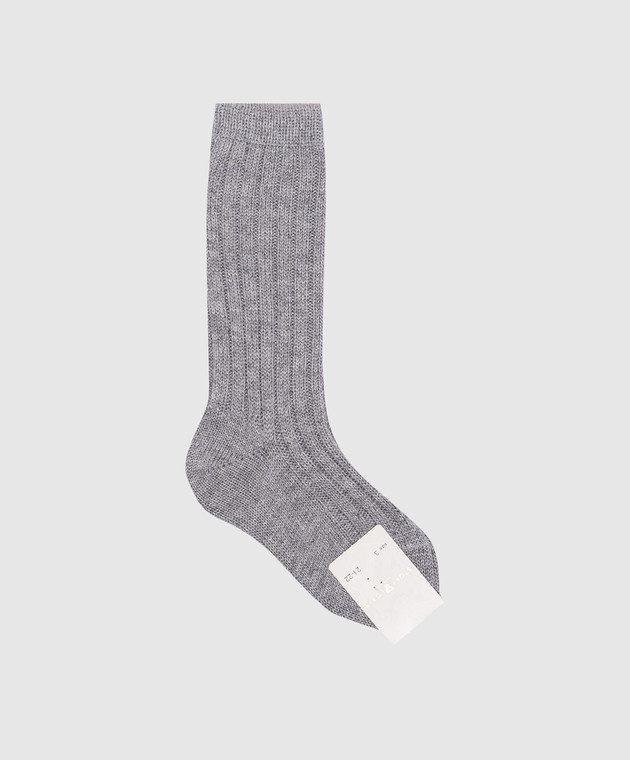 Children's gray golf shoes made of wool and cashmere story loris