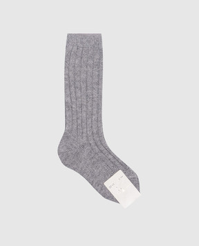 Story Loris Children's gray golf shoes made of wool and cashmere 352046