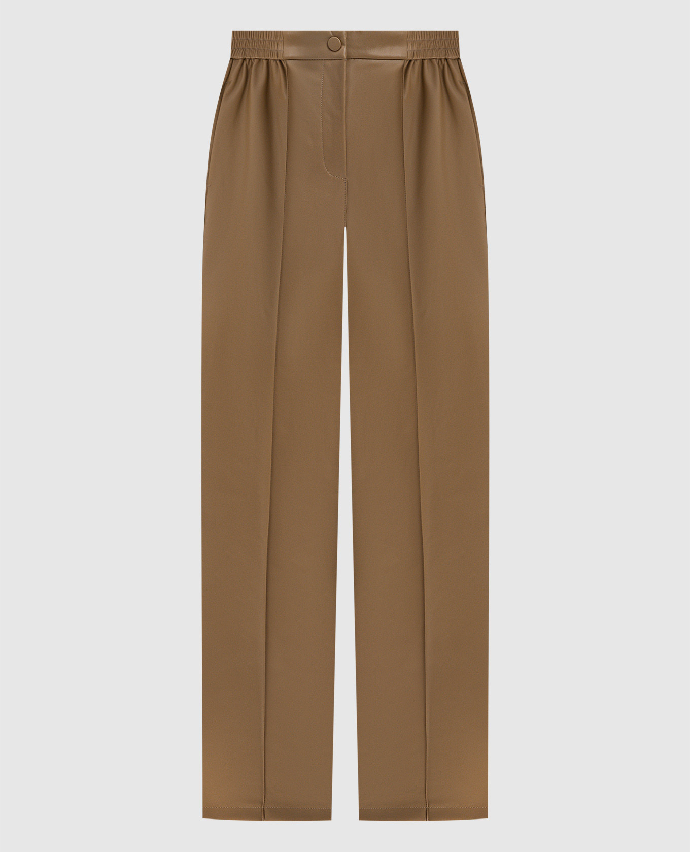 

Brown trousers with Oval T logo Twinset