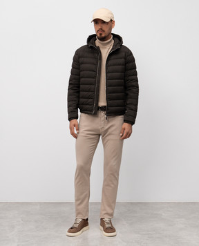 MooRER Khaki down jacket CATALDI CATALDIS3