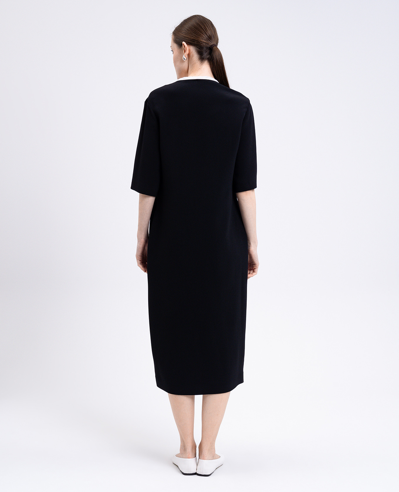 

Sayuri black midi dress The Row