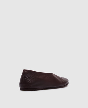 Marsell Burgundy leather ballet flats Coltellaccio MW2105P010