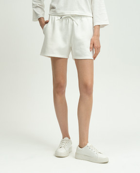 AUTRY White shorts with logo A23ISHIW410W